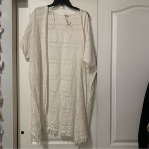 World market one size white kimono cover one size